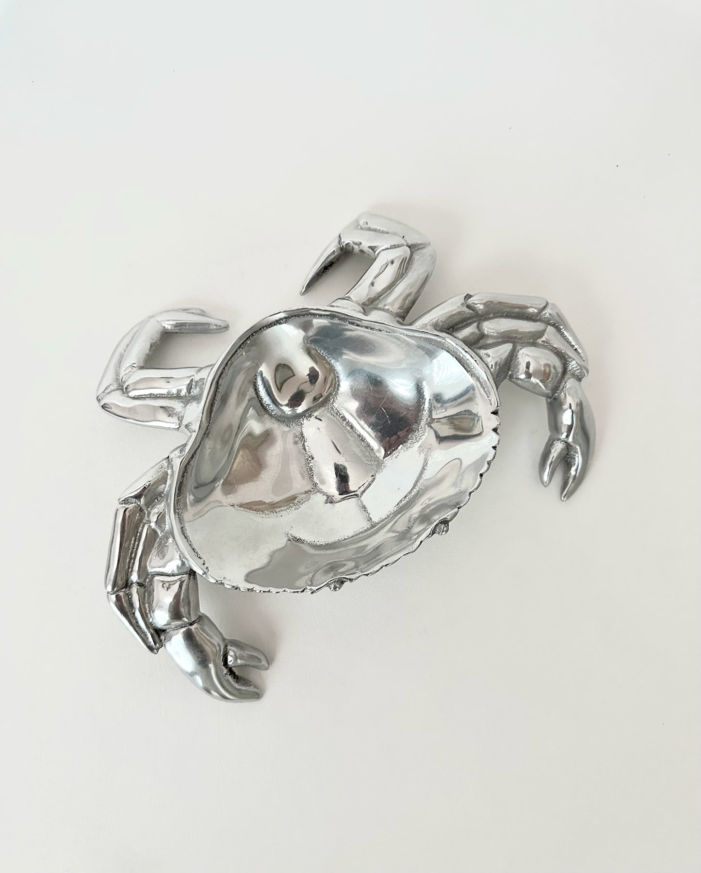 aluminum crab shaped small serving dish