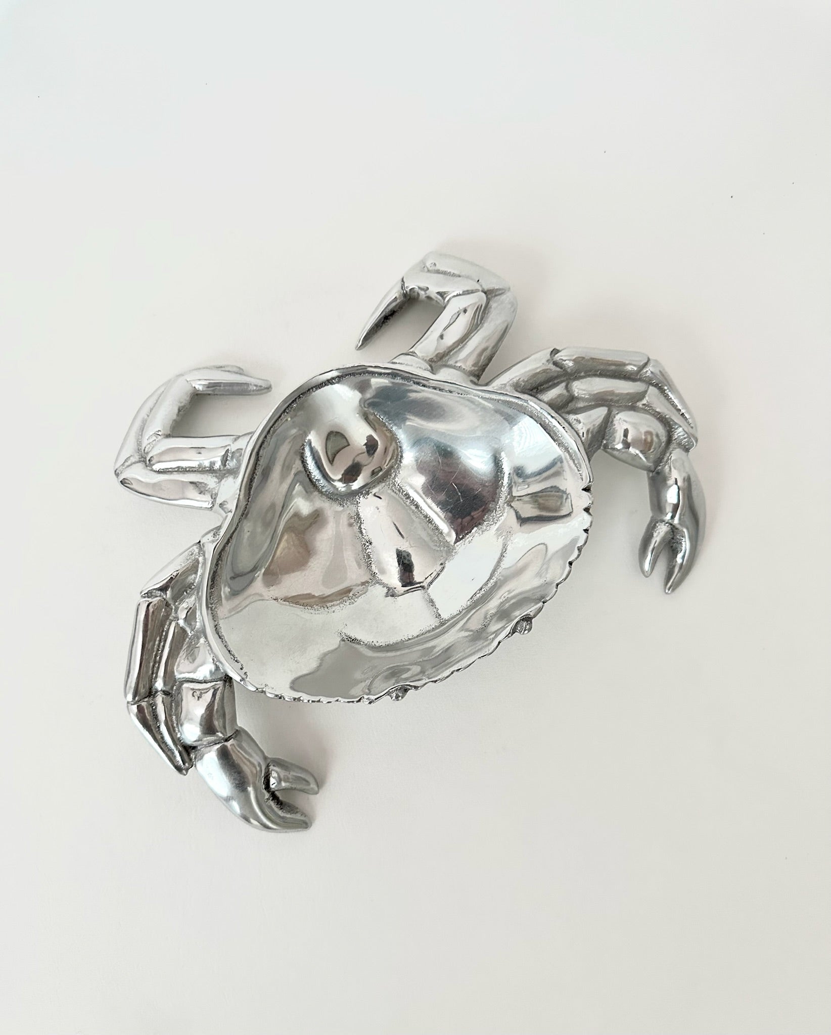 aluminum crab shaped small serving dish