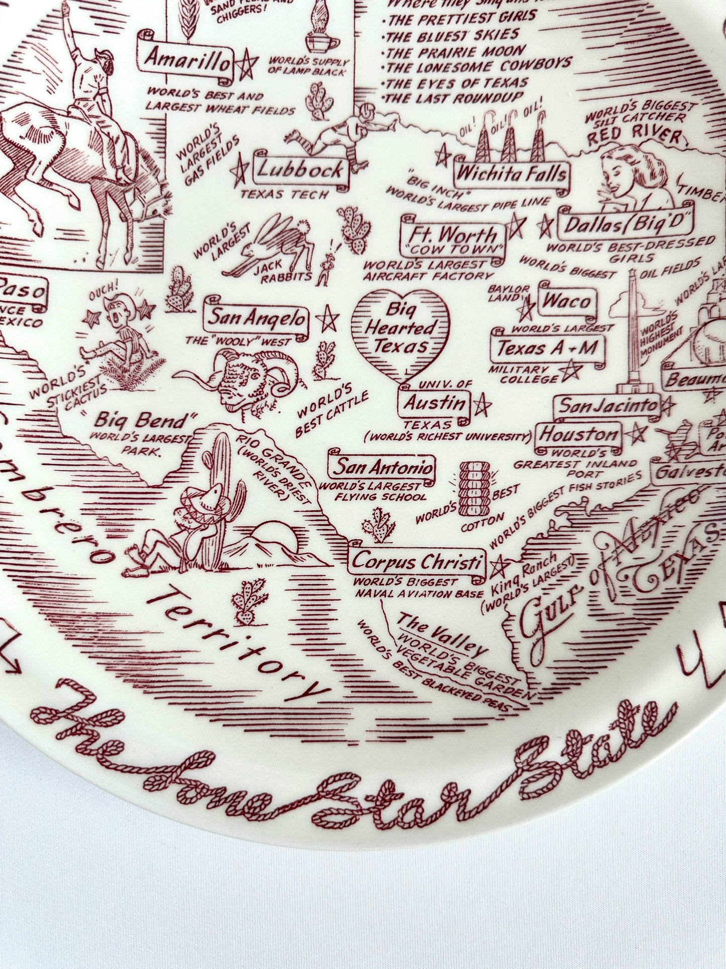 Nell Texas Souvenir Plate