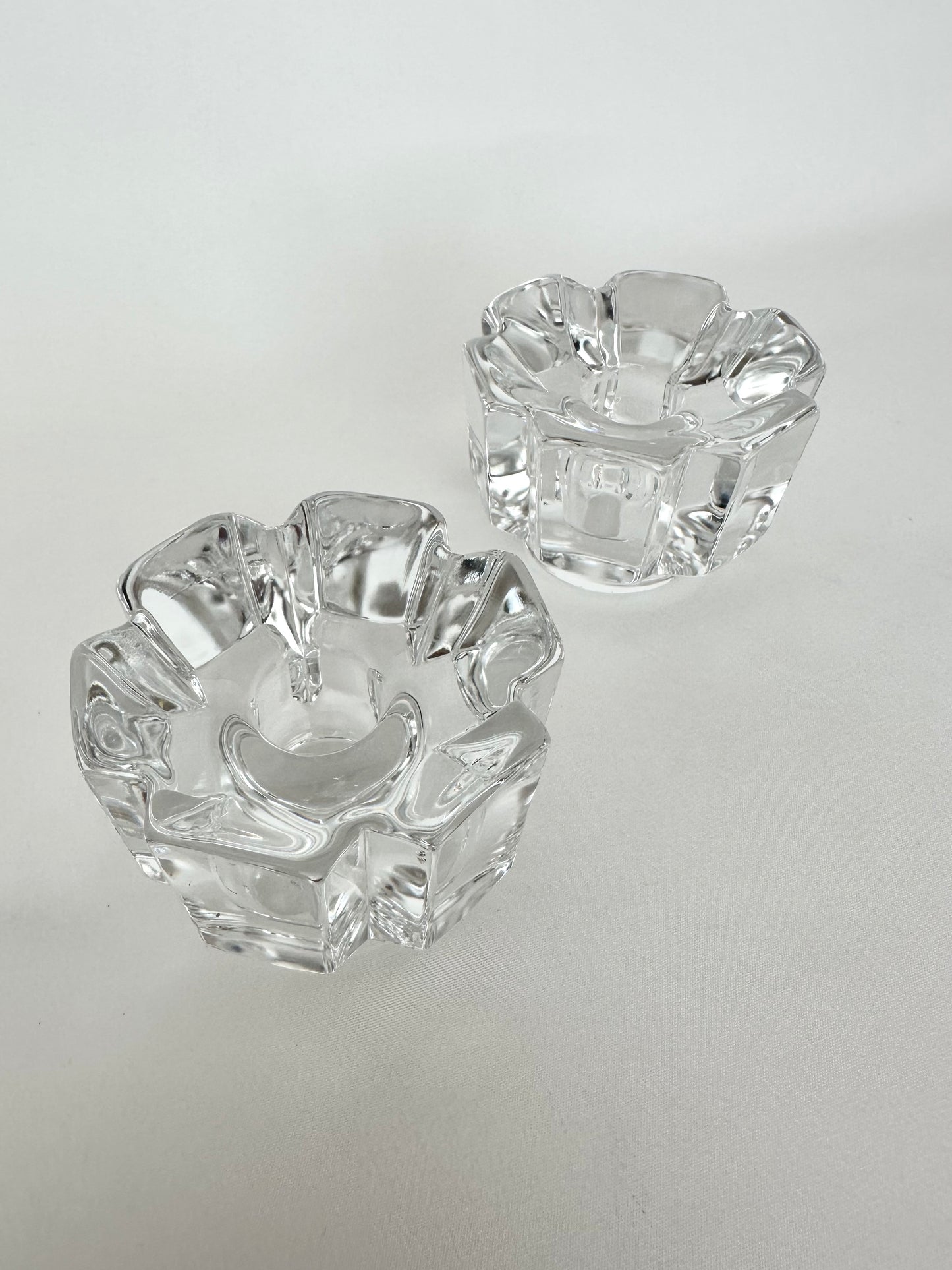 Christelle Crystal Candlestick Holders