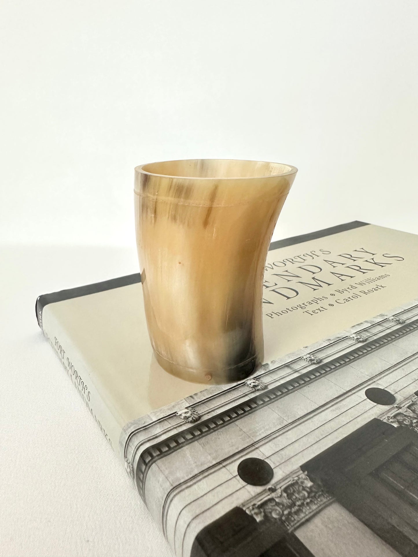 Everly Natural Horn Matchstick Vessel