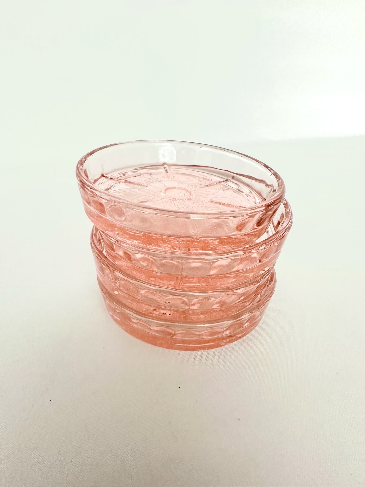 Posie Depression Glass Coasters