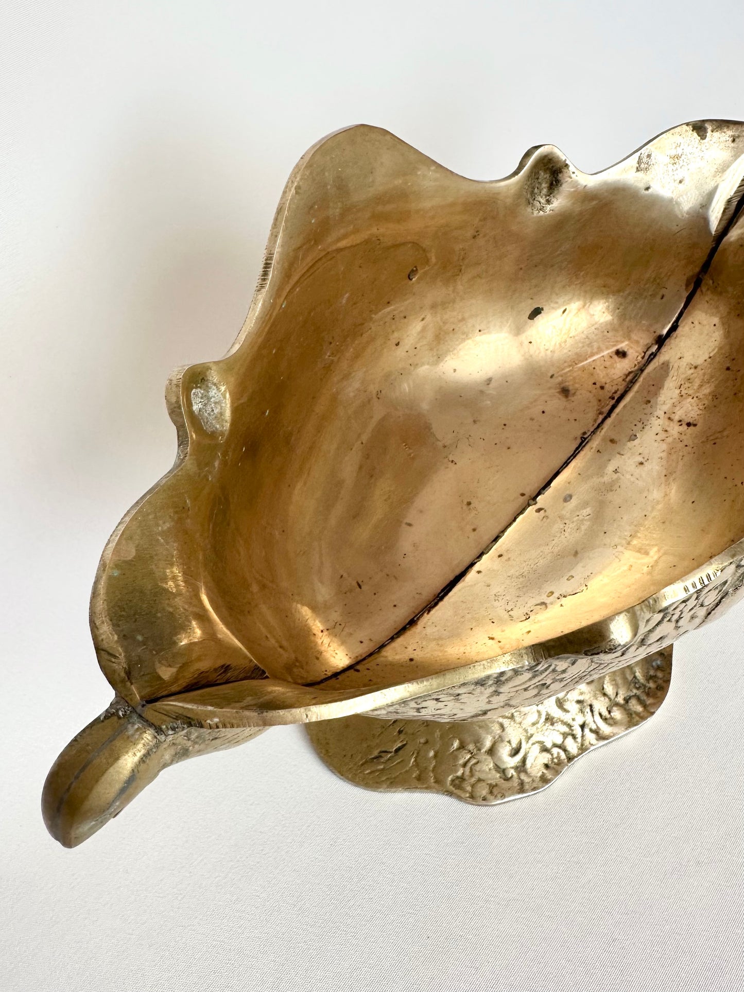 Marigold Brass Footed Compote
