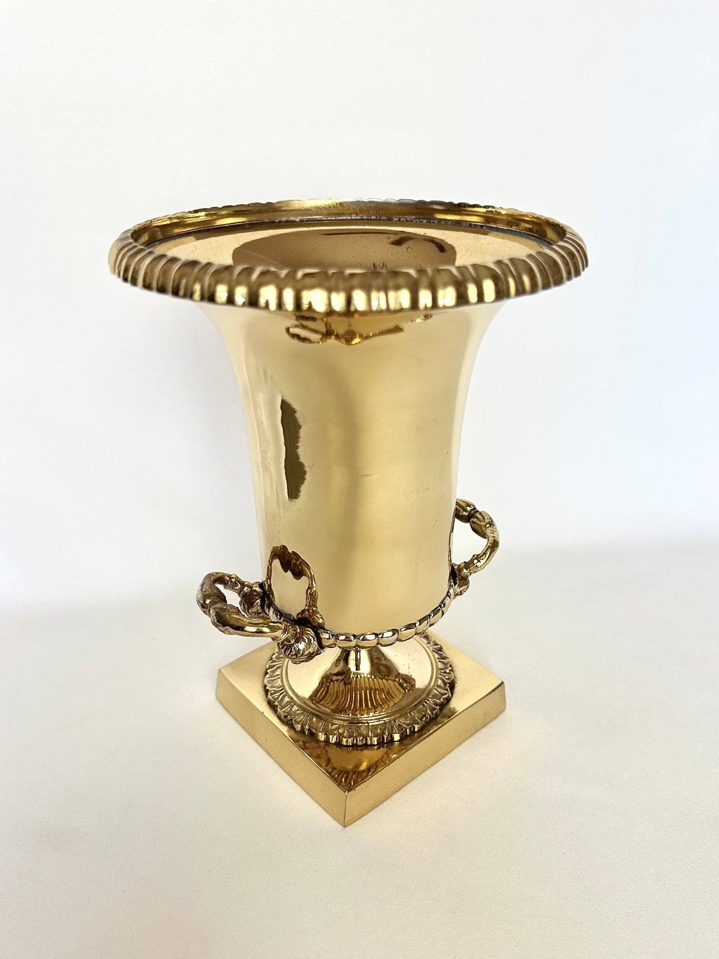 Marcelle Brass Pedestal Urn