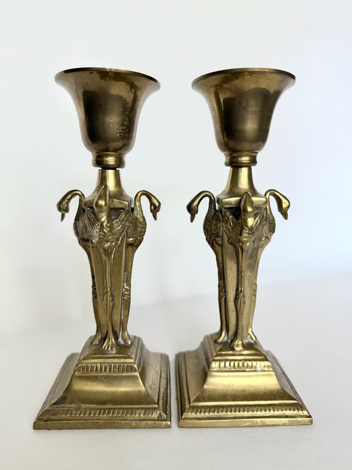 Nettie Brass Candlestick Holders