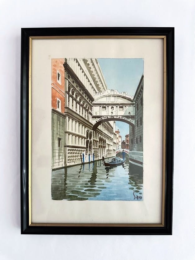 Sari Venice Original Watercolor Pair