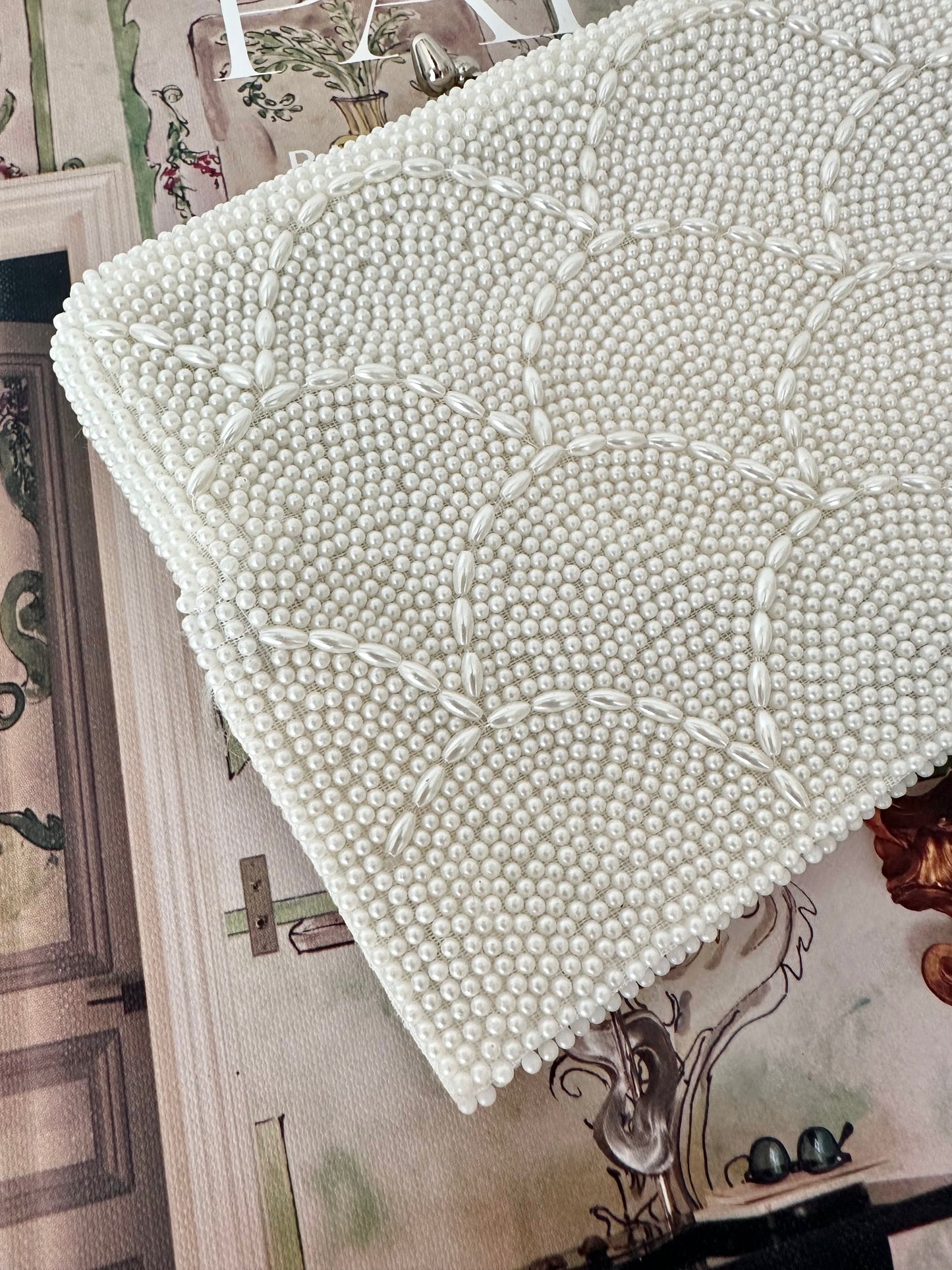Lila Beaded Handbag