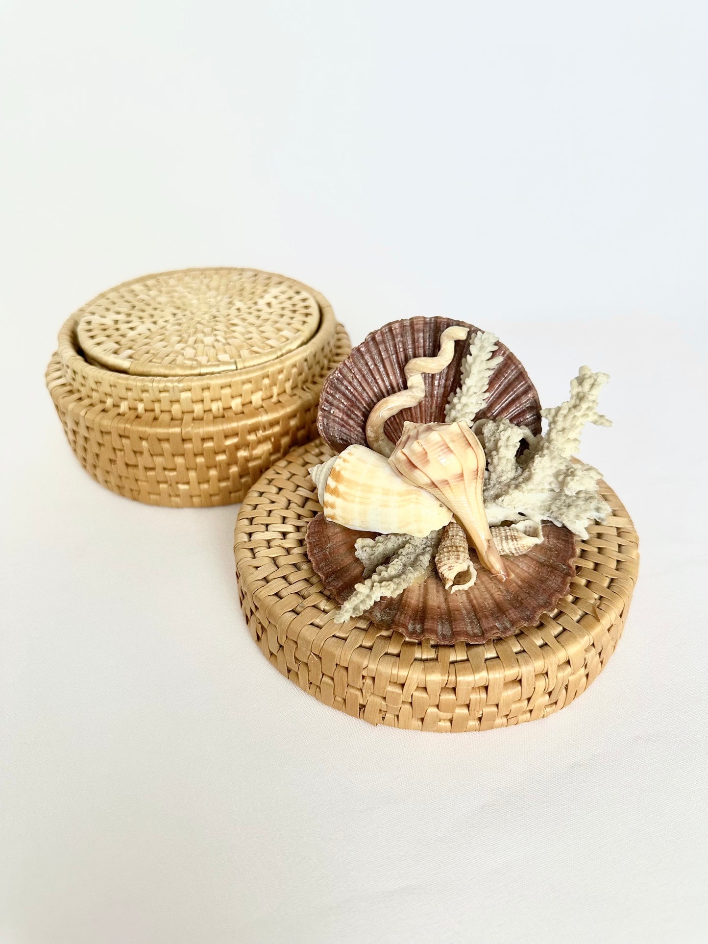 Lottie Rattan Coaster Set