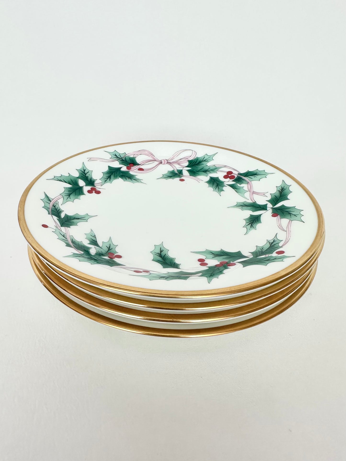 Holly Snack Plates