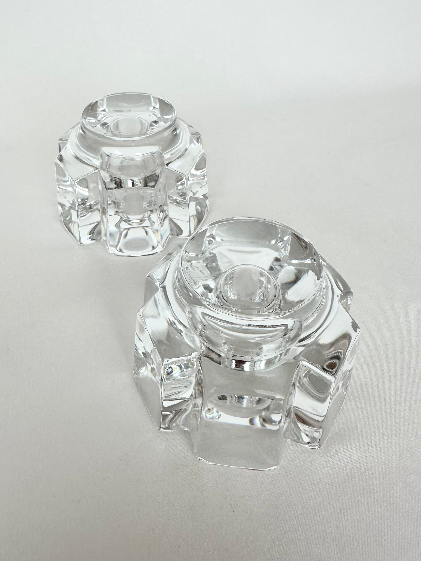 Christelle Crystal Candlestick Holders