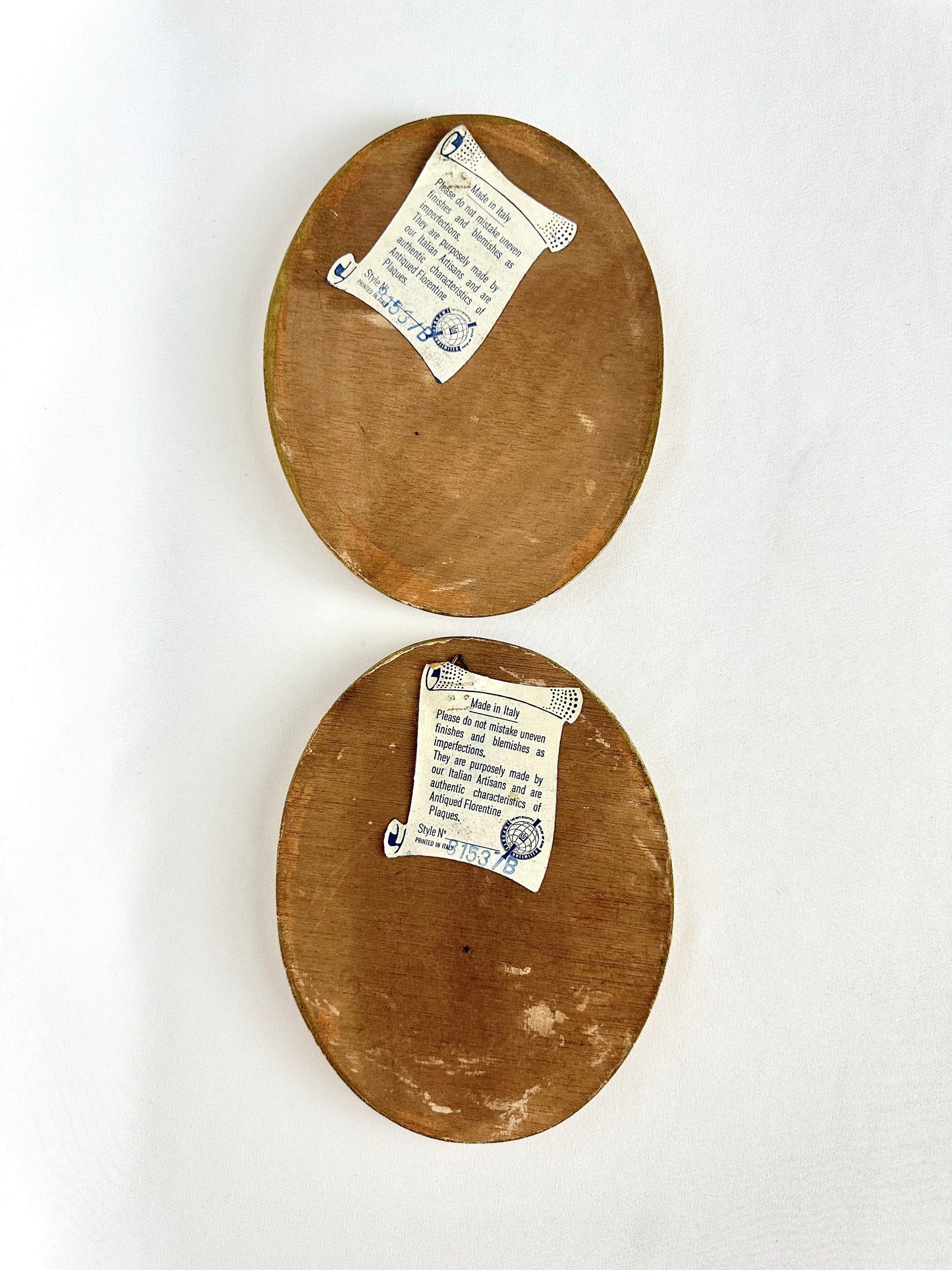 Ginnie Floral Plaque Pair