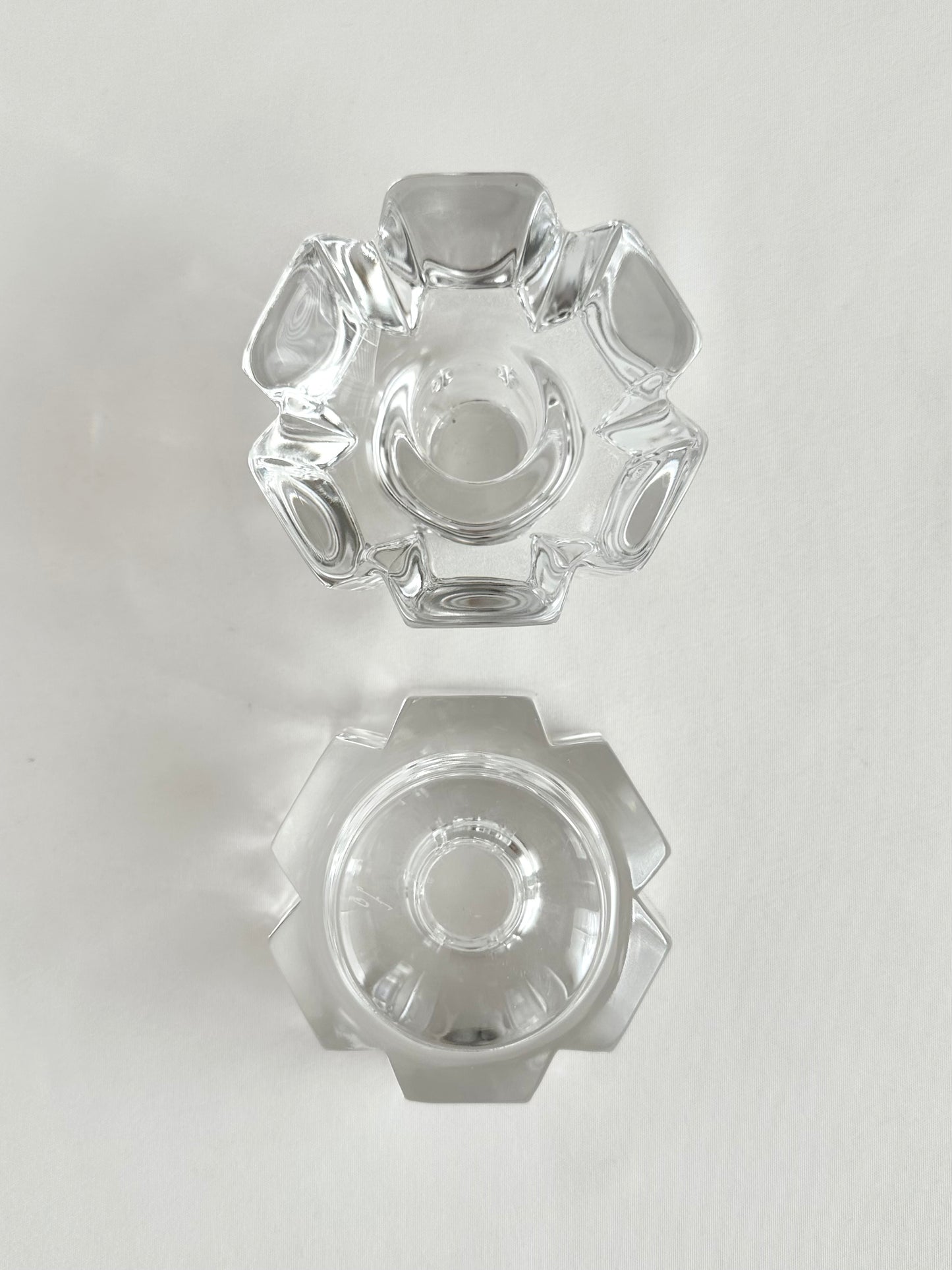 Christelle Crystal Candlestick Holders
