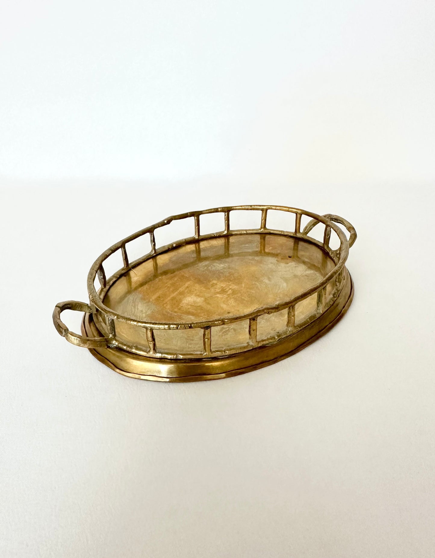 Golden Bamboo Trinket Tray