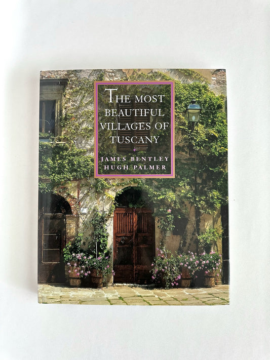 Vintage coffee table book featuring Tuscan villages 