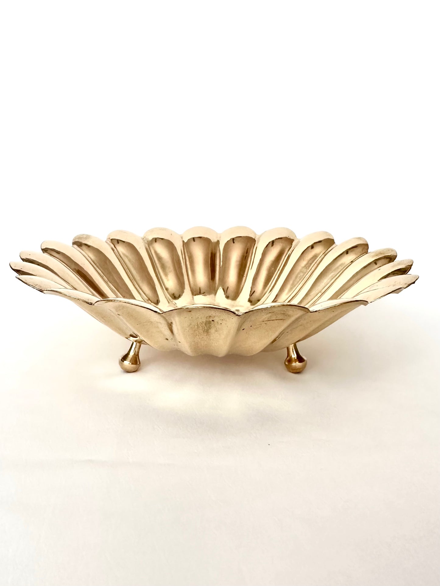 Clytie Brass Footed Bowl