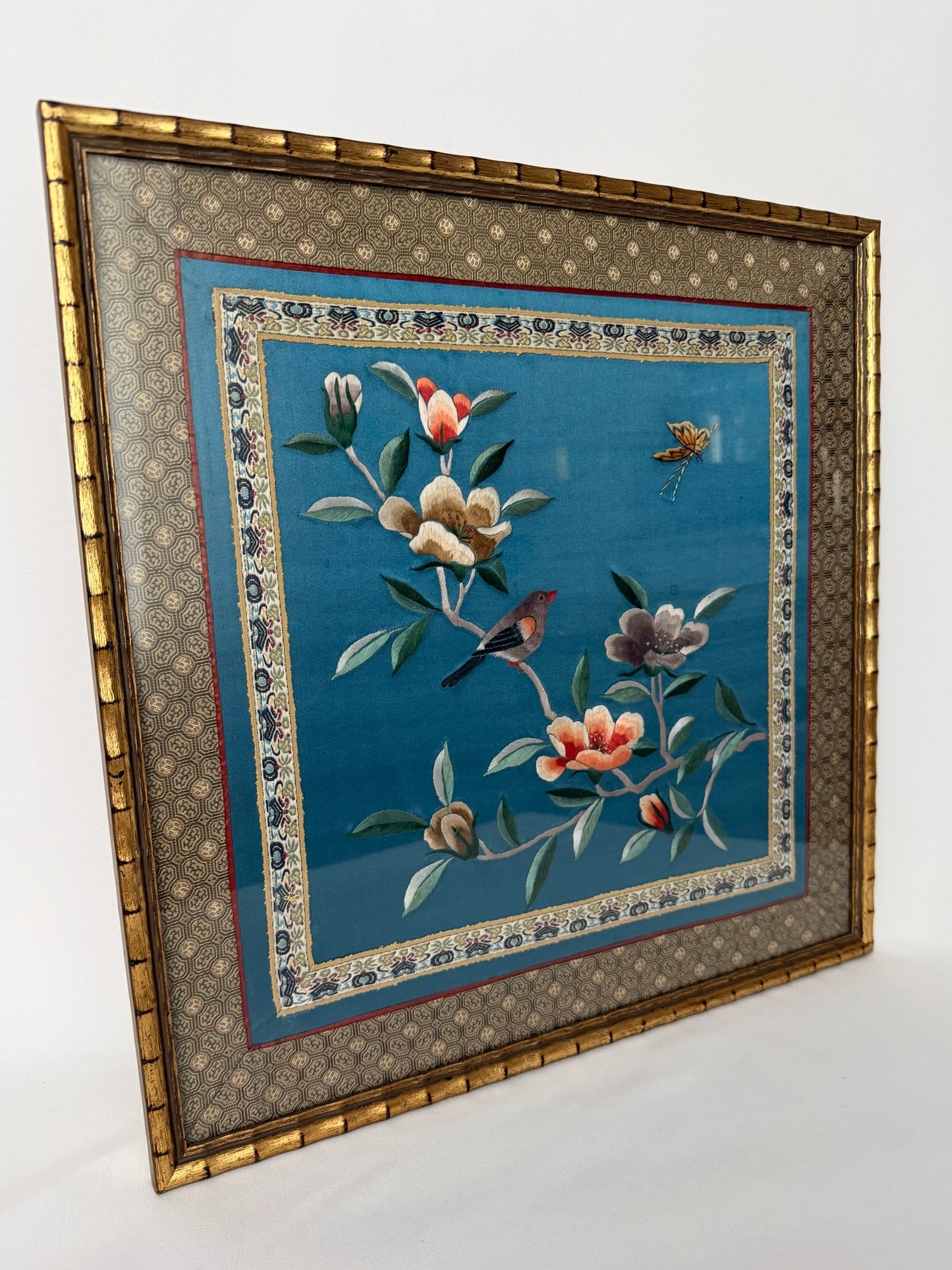 Belladonna Framed Silk Panel