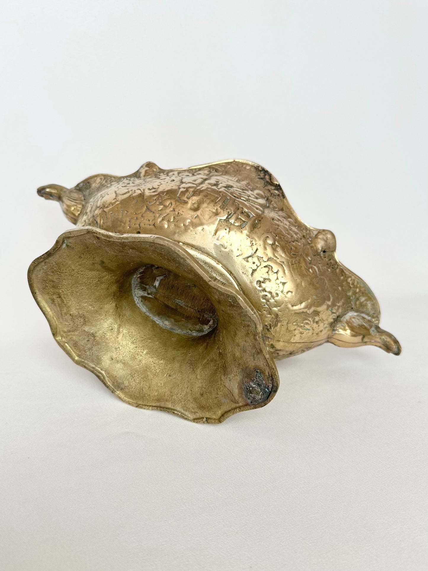 Marigold Brass Footed Compote