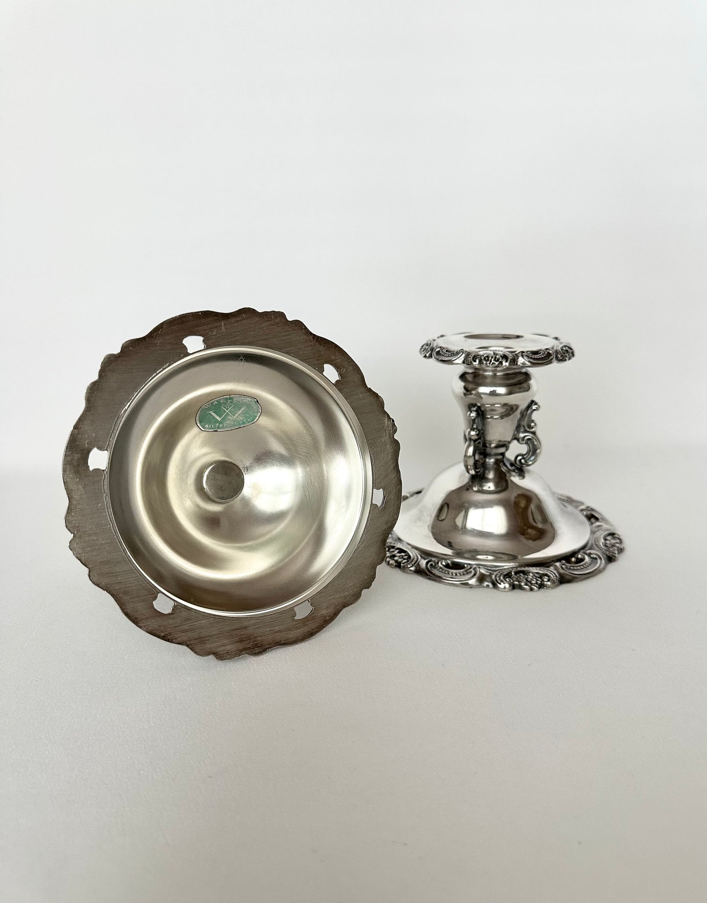 Britt Silverplate Candlestick Holders