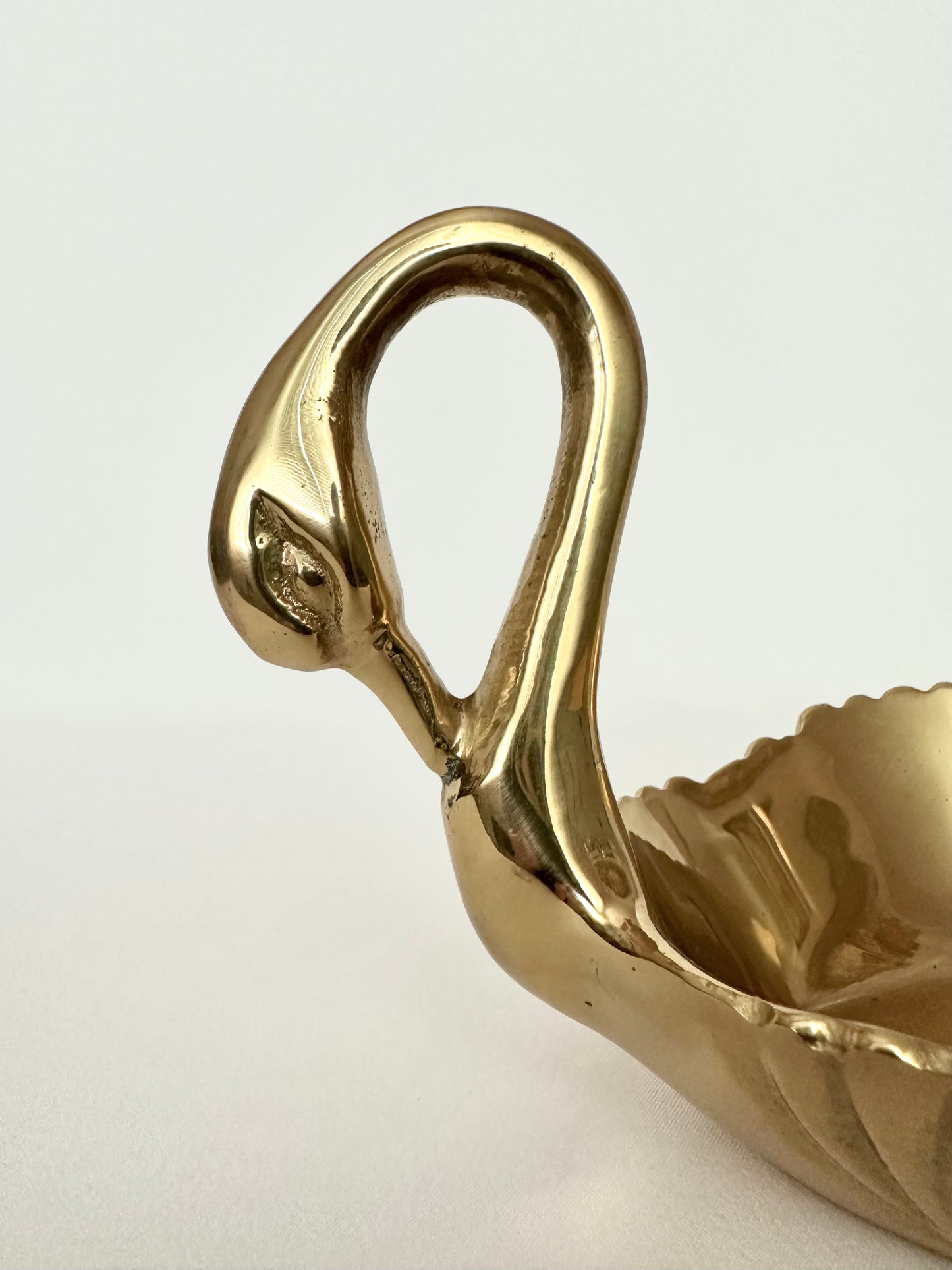 Enna Brass Swan Dish