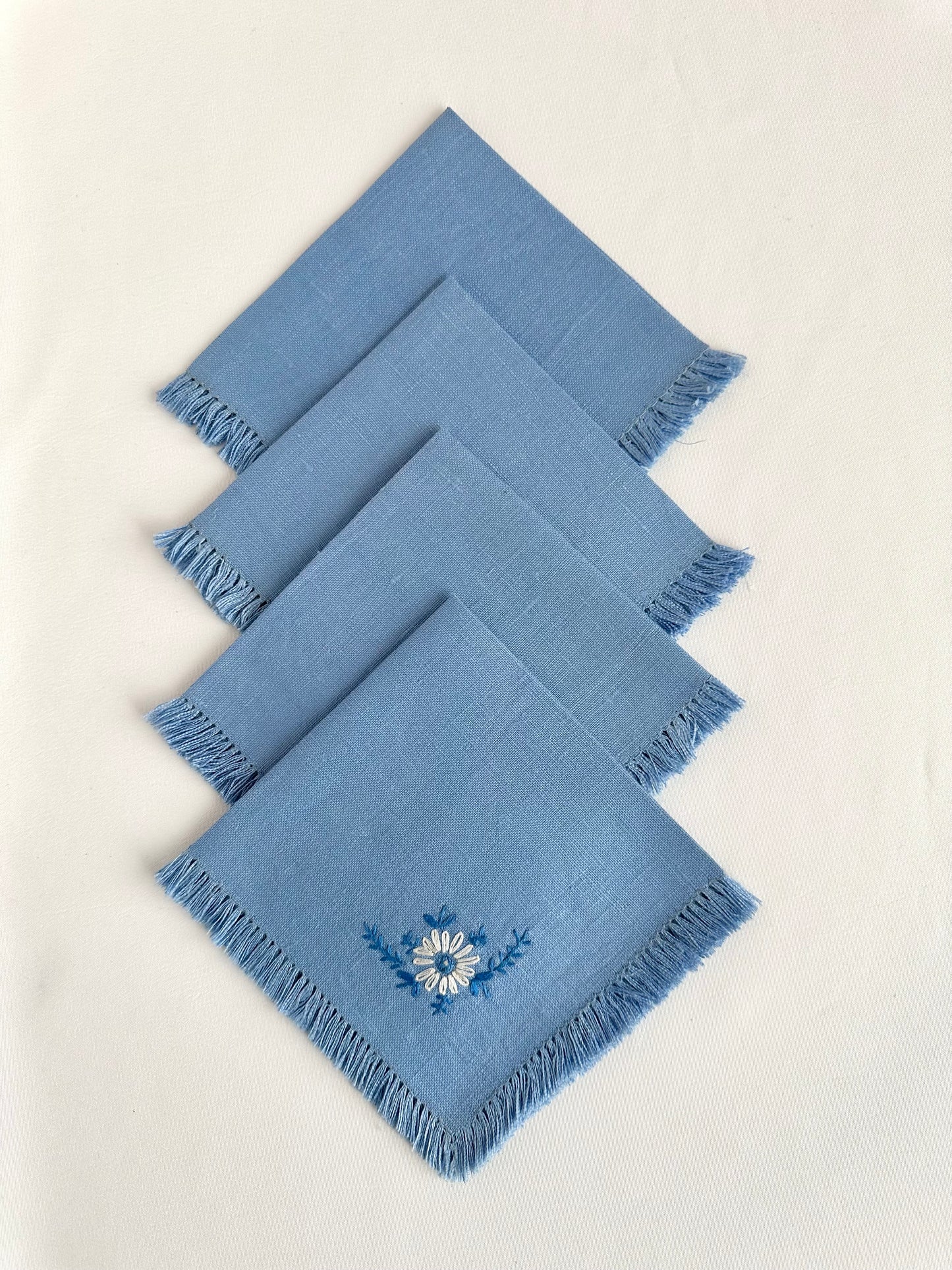 Greta Embroidered Cocktail Napkins