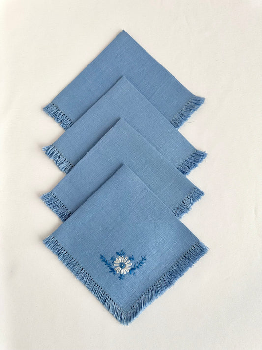 Greta Embroidered Cocktail Napkins