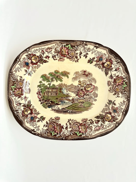 Ivy Transferware Serving Platter